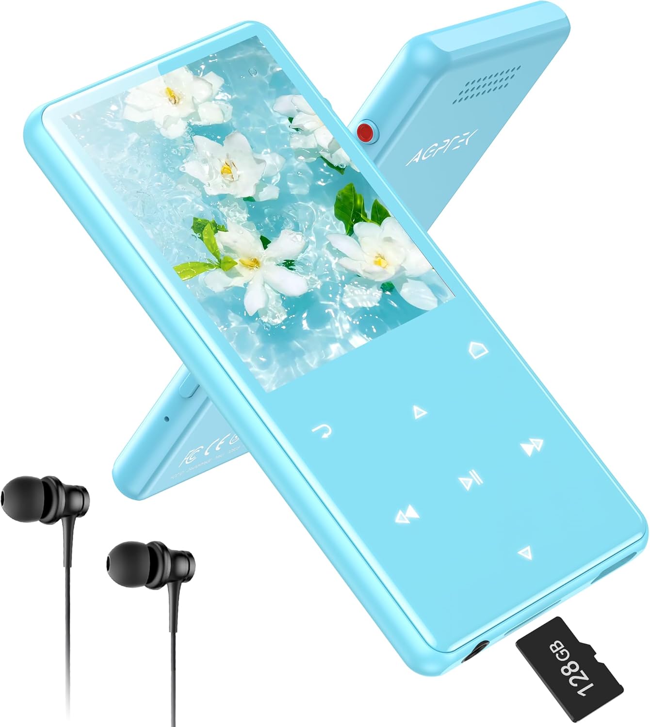 AGPTEK MP3 Player 128GB mit Bluetooth 5.4 & Aufnahmeknopf