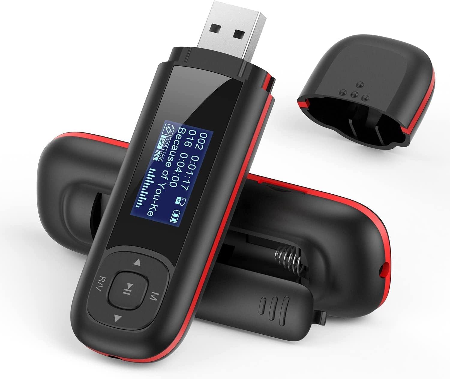 AGPTEK MP3 Player 8GB mit LCD Display, FM Radio & Aufnahme
